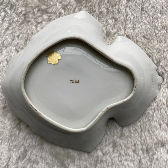 Vintage Ardalt Lenwile Hand Painted Lemon Server Nut Candy Trinket Dish Catchall - Picture 6 of 11